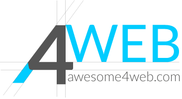 awesome4web.com Mobile Retina Logo